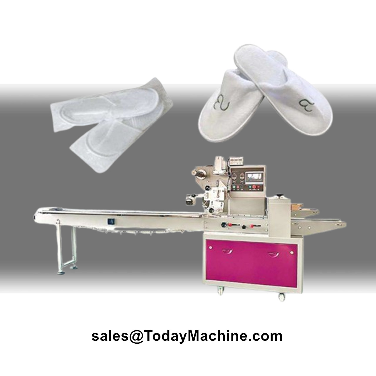 Food Packed Snacks - Horizontale kussenverpakkingsmachine voor voedsel, brood, snoep,