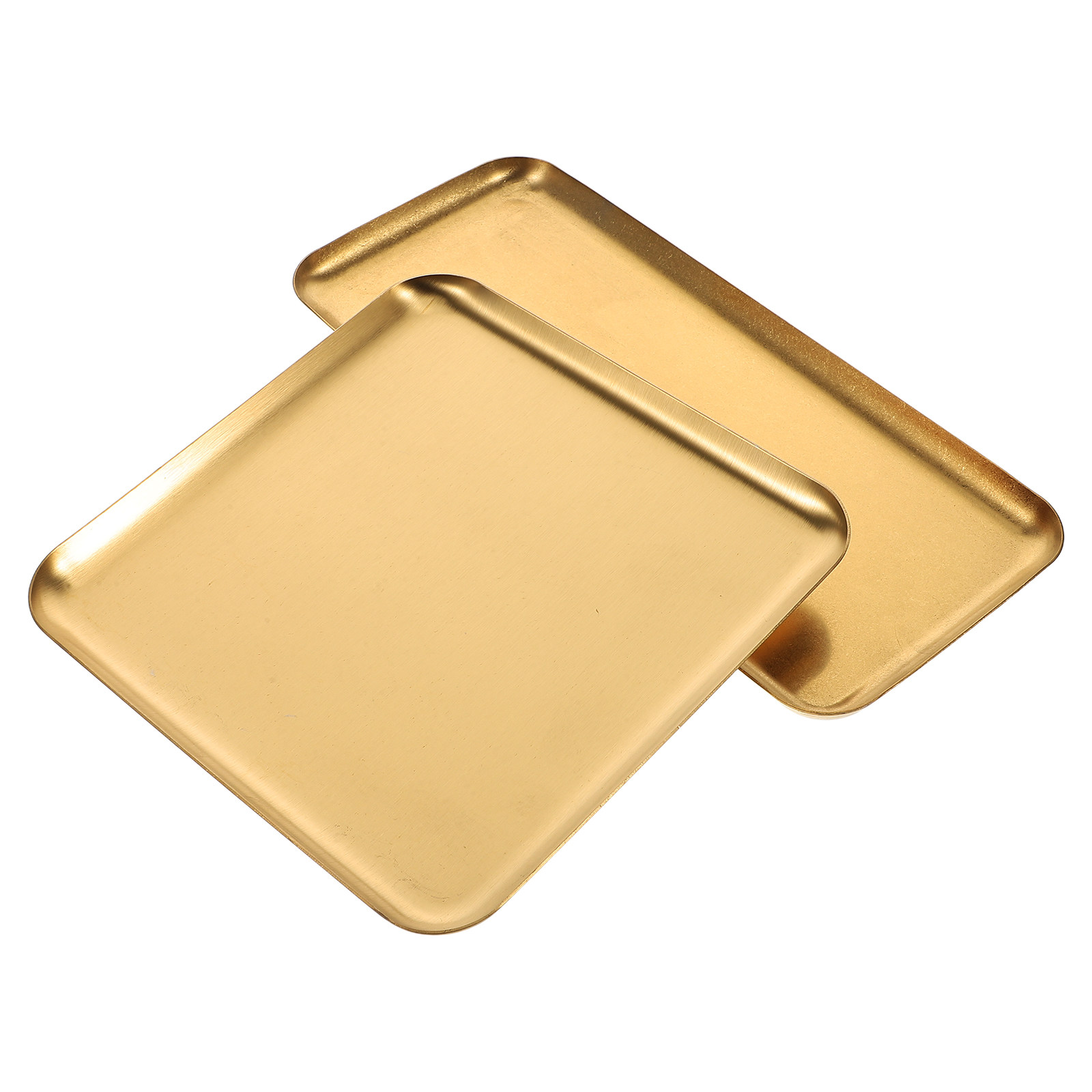 Food Platter Snacks - 2 stuks elegante vintage gouden roestvrijstalen