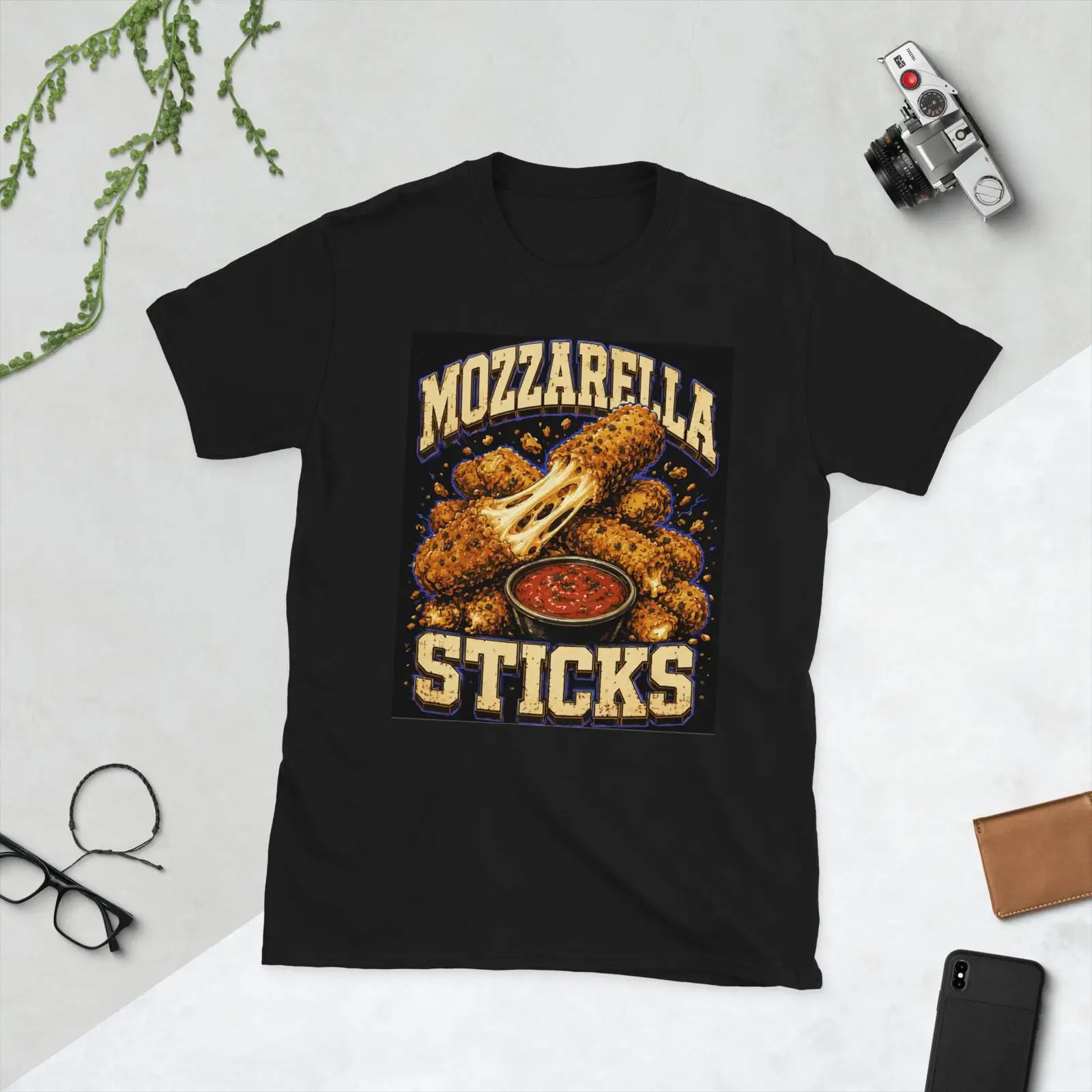 Food Lovers Snacks - Retro Snack Lover T-shirt Vintage Mozzarella