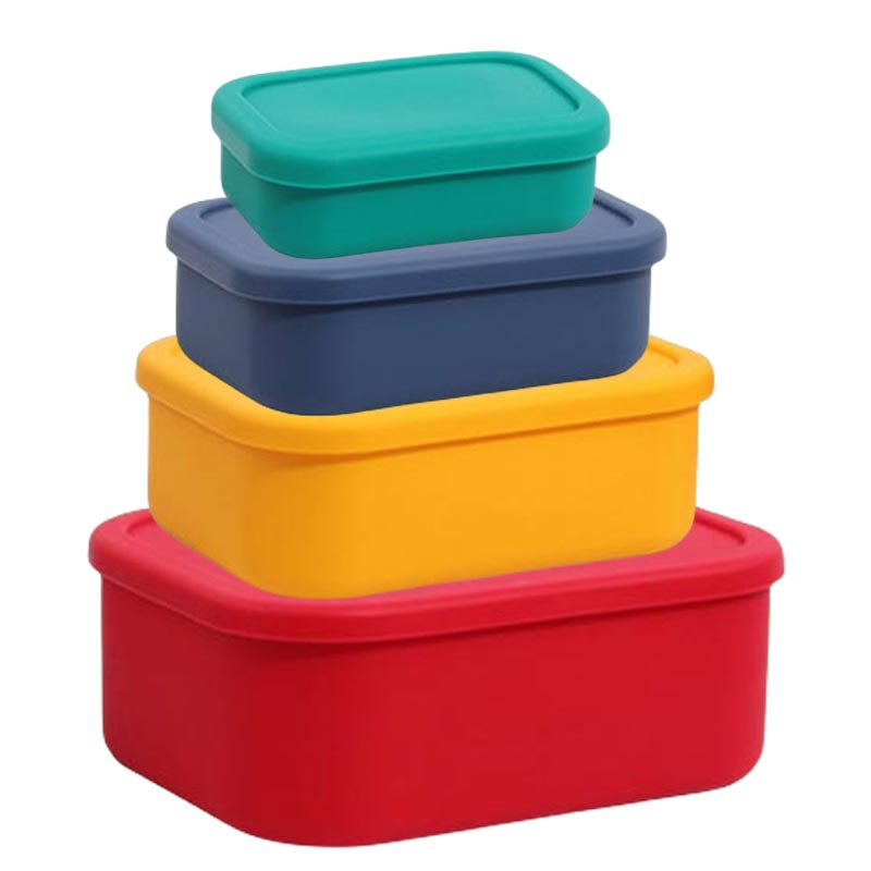 Food And Snacks For Picnic - Siliconen Lunchbox Voor Voedselkwaliteit Voor Microgolfverwarming,