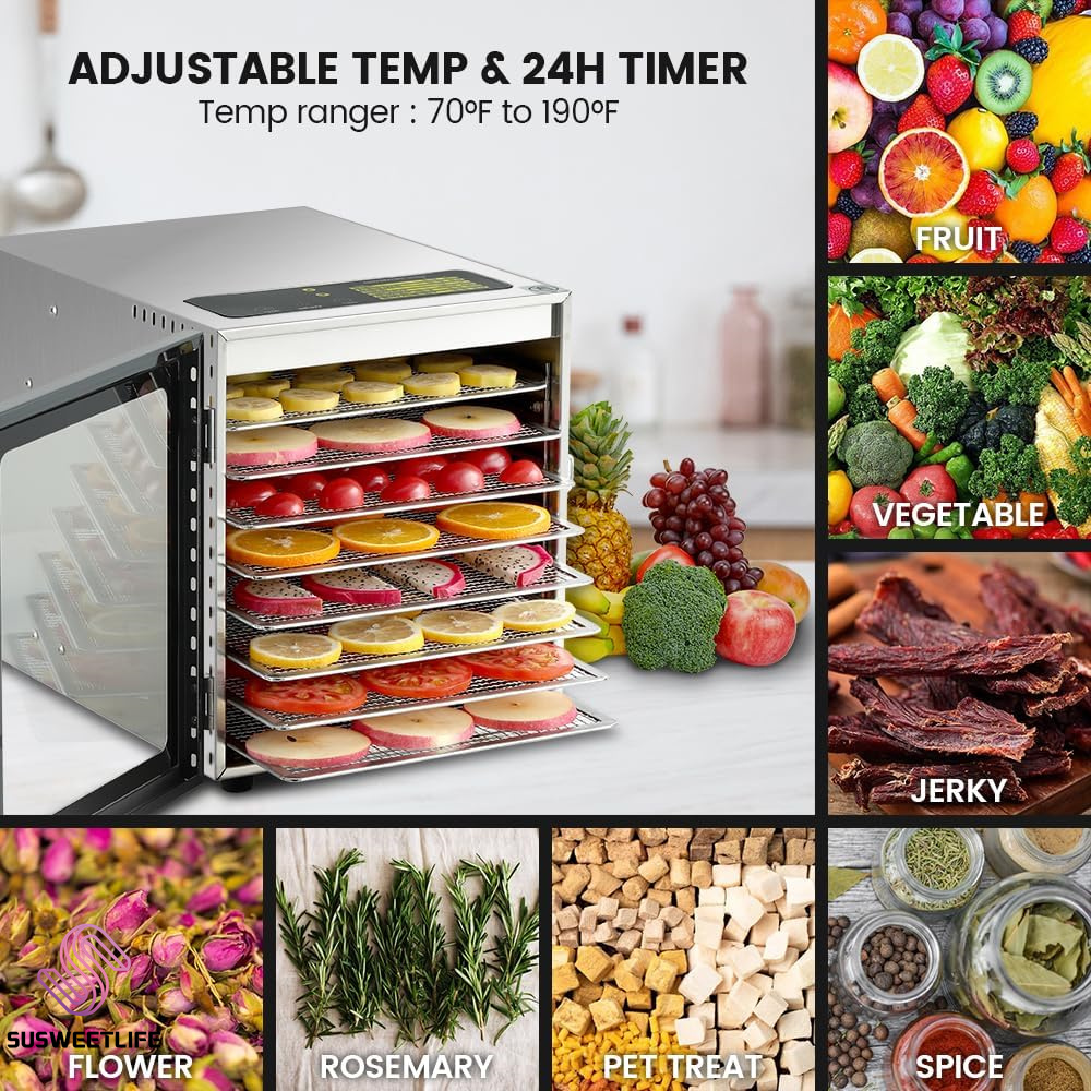 Voedseldroger met grote capaci - Healthy Snacks Food recensie en prijs