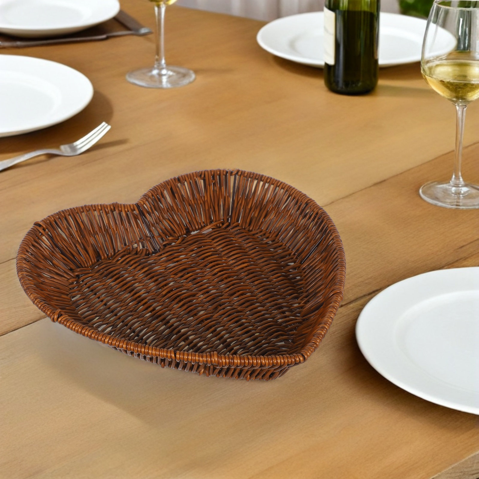 2 stuks Hartvormige Rotan Mand - Food And Snacks For Picnic recensie en prijs