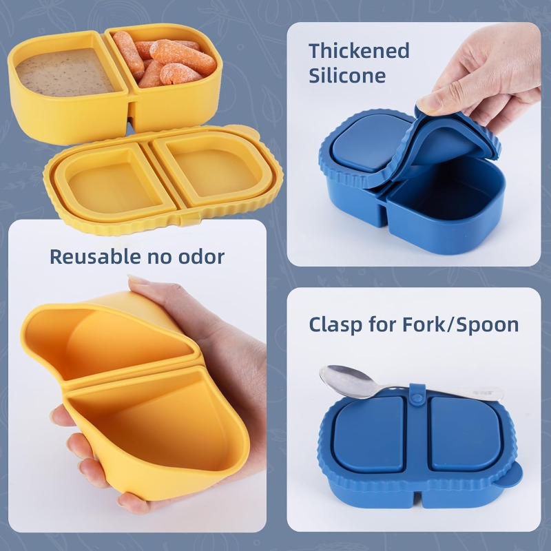 Herbruikbare siliconen snackco - Food And Snacks For Picnic recensie en prijs