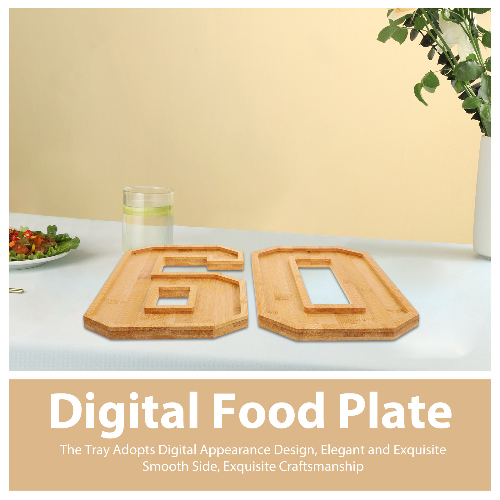 1 Set Houten Serveerschaal Num - Food Platter Snacks recensie en prijs