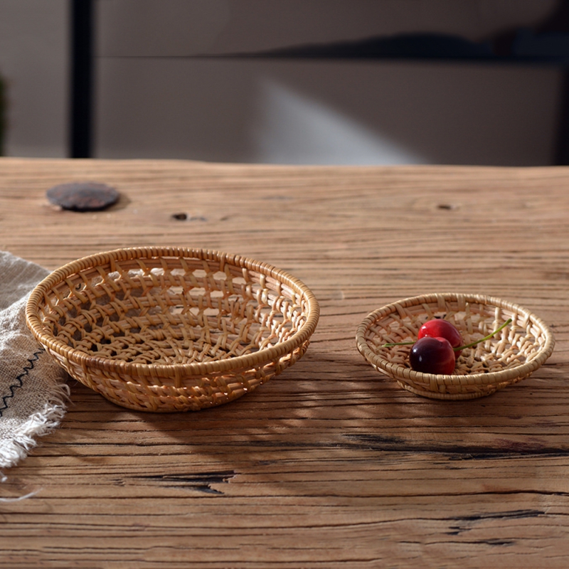 Rond bamboe rotan dienblad, ha - Food And Snacks For Picnic recensie en prijs