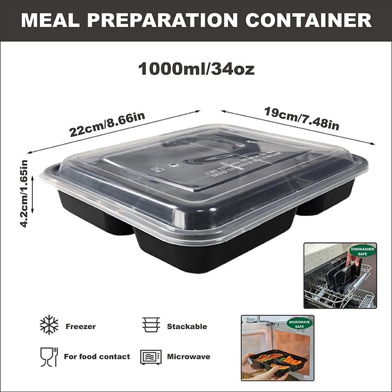 3-delige 34 Oz/1000 ml, 12/35  - Food And Snacks For Picnic recensie en prijs